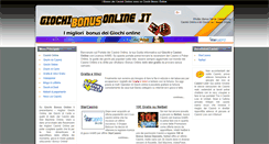 Desktop Screenshot of giochibonusonline.it